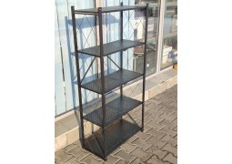 Металевий стелаж в стилі Лофт 710х340х1580мм.чорний.